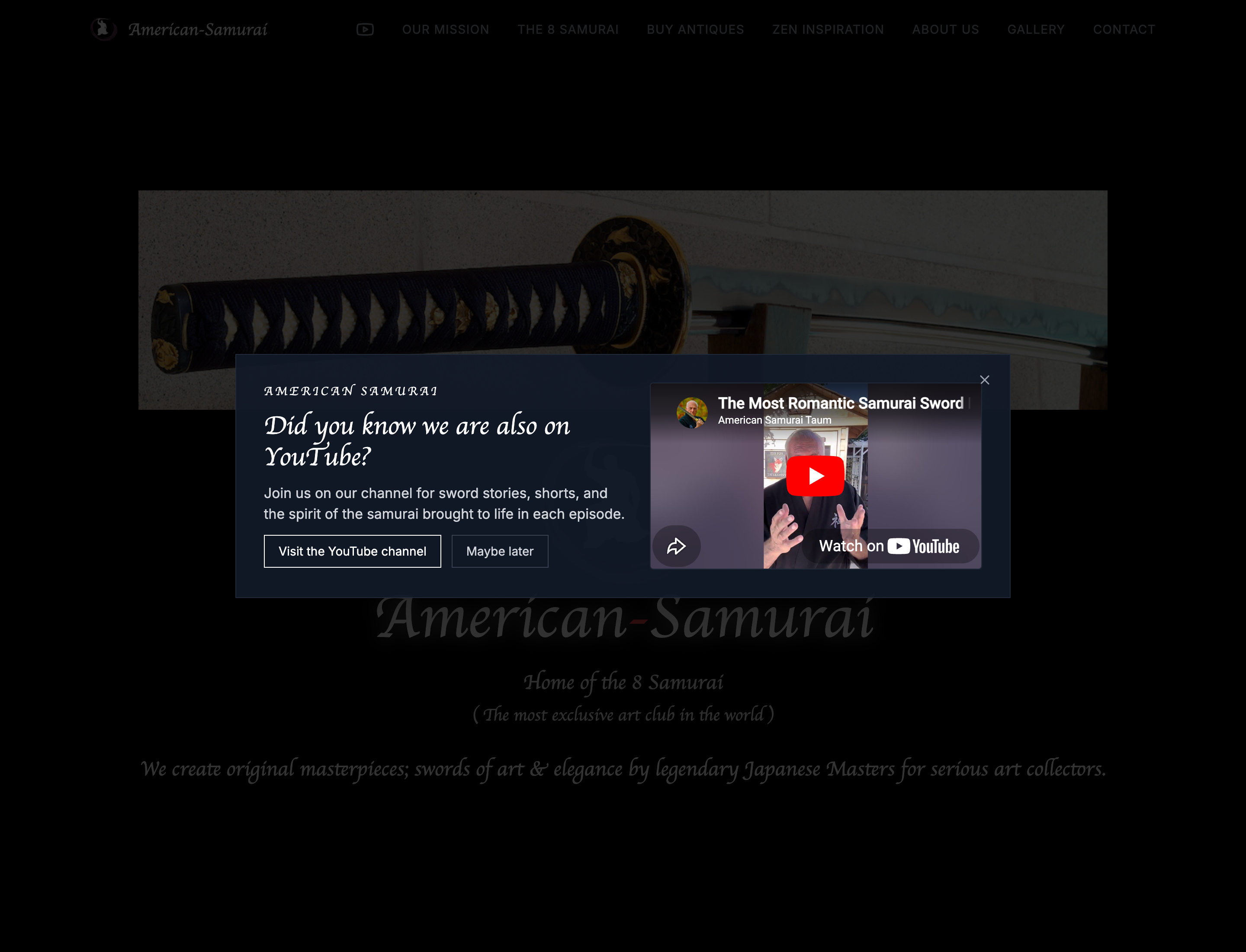 American Samurai desktop capture