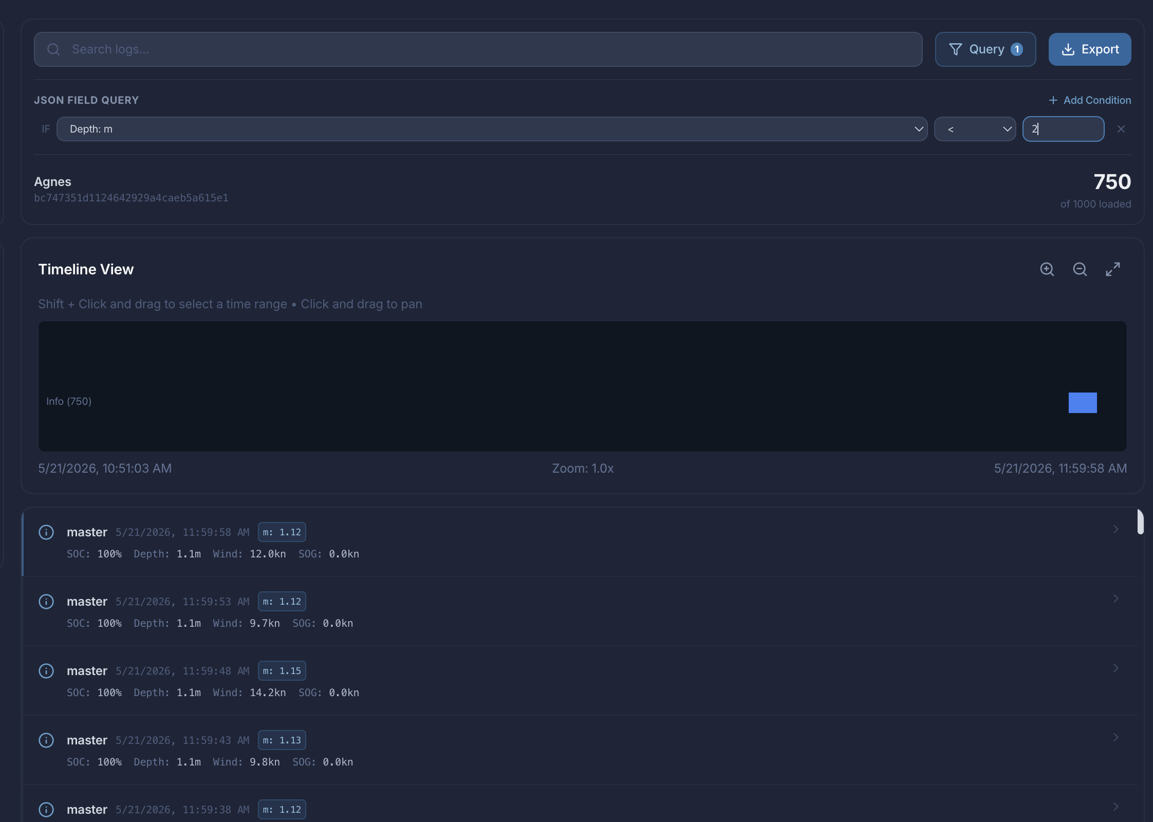 HelmOS digital logs